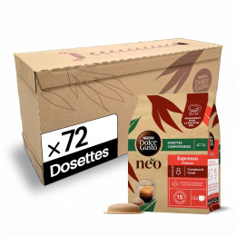 Dosettes Nescafé Dolce Gusto NEO Espresso Intense - 6 boîtes - 72 dosettes