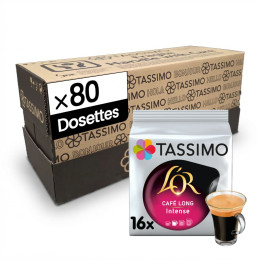 Dosette Tassimo L'Or Espresso Café Long Intense - 5 paquets - 80 dosettes