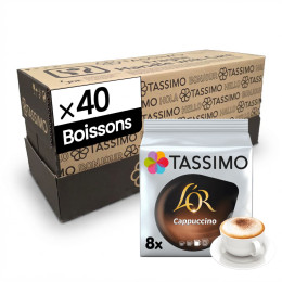 Dosette Tassimo Café L'Or Cappuccino - 5 paquets - 40 boissons