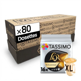 Dosette Tassimo Café L'Or XL Classique - 5 paquets - 80 dosettes