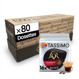Dosette Tassimo Café L'Or Espresso Splendente - 5 paquets - 80 dosettes