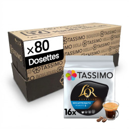 Dosette Tassimo Café L'Or Espresso Décafféinato - 5 paquets - 80 dosettes