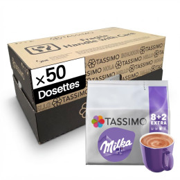 Dosette Tassimo Chocolat Chaud Milka - 5 paquets - 50 dosettes