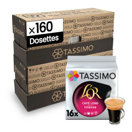 Dosette Tassimo L'Or Espresso Café Long Intense - 10 paquets - 160 dosettes