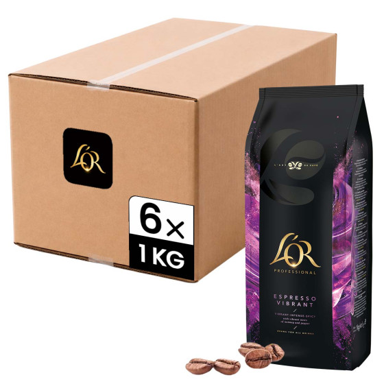 Café en Grains L'Or Professional Espresso Vibrant - 6 paquets - 6 Kg