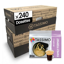 Dosette Tassimo L'Or Espresso Café Long Classic Format Familial - 10 paquets - 240 dosettes