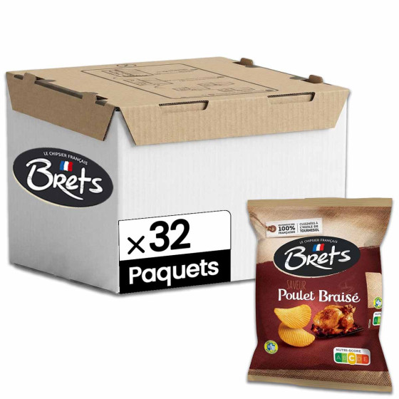Chips Bret’s Poulet Braisé 25g - 32 paquets