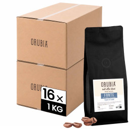 Café en Grains Orubia Forte - 16 paquets - 16 Kg