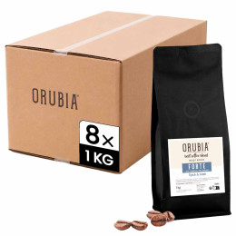 Café en Grains Orubia Forte - 8 paquets - 8 Kg