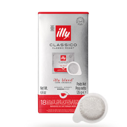 Dosette ESE illy Espresso Torréfaction Classique Rouge - 18 dosettes emballées individuellement