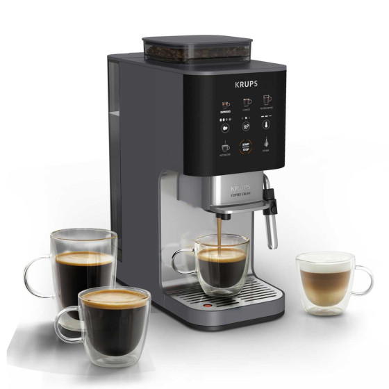 Krups Coffee Crush Edition SA404BE1 Carbone - Buse vapeur intégrée