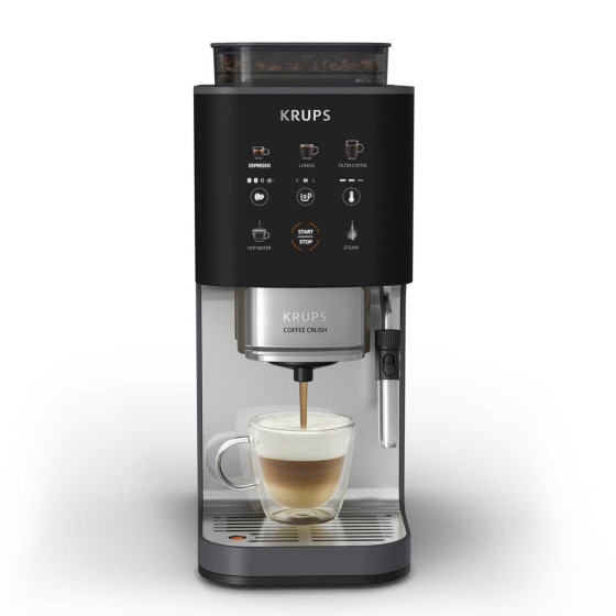 Krups Coffee Crush Edition SA404BE1 Carbone - Buse vapeur intégrée