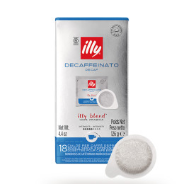 Dosette ESE illy Espresso Décaféiné - 18 dosettes emballées individuellement