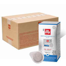Dosette ESE illy Espresso Décaféiné - 12 boites - 216 dosettes emballées individuellement