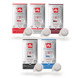 Pack Découverte Dosette ESE illy - 5 variétés - 90 dosettes emballées individuellement