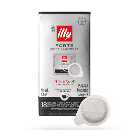 Dosette ESE illy Espresso Torréfaction Forte - 18 dosettes emballées individuellement