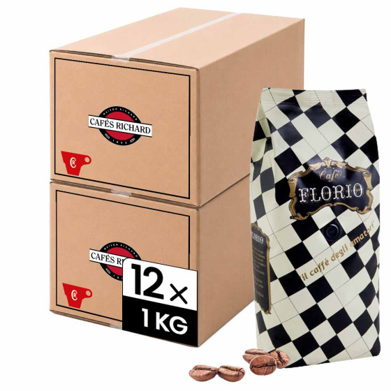 Café en Grains Cafés Richard Florio - 12 paquets - 12 Kg