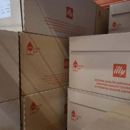 Dosette ESE illy Espresso Torréfaction Intense Marron - 12 boites - 216 dosettes emballées individuellement