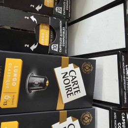 Capsule Nespresso Compatible Café Carte Noire Lungo Classique n°6 - 10 boites - 100 Capsules