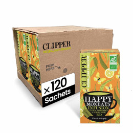 Infusion Bio Clipper Happy Mondays - 6 boites - 120 sachets