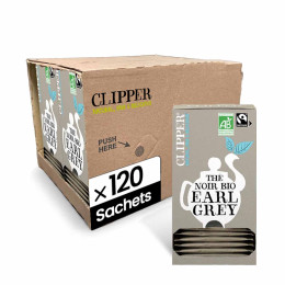 Thé Noir Bio Clipper Earl Grey - 6 boites - 150 sachets