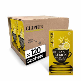Infusion Bio Clipper Citron Gingembre - 6 boites - 150 sachets