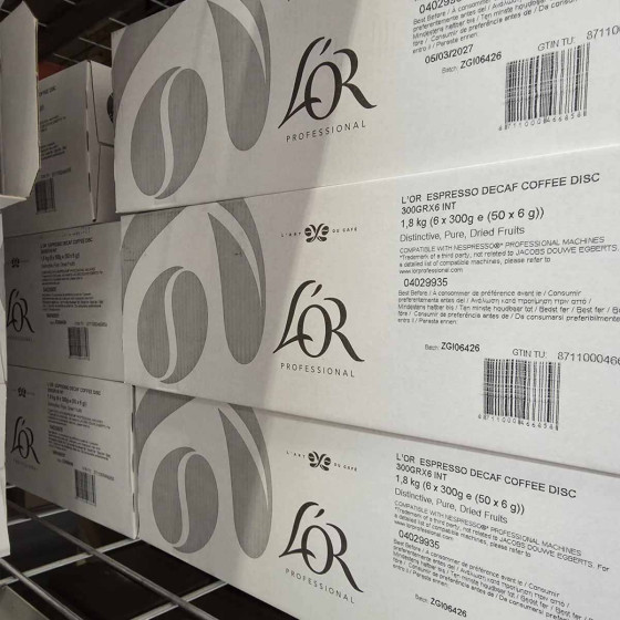 Capsule Nespresso Pro Compatible L'Or Suprême Décaf - 6 boites - 300 capsules