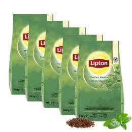 Thé Instantané Distributeur Automatique Lipton Thé Vert Menthe - 5 paquets - 2.5 Kg