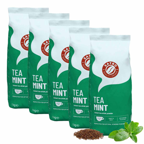 Thé Instantané Distributeur Automatique Satro Thé Menthe - 5 paquets - 5 kg