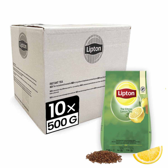 Thé Instantané Distributeur Automatique Lipton Thé Citron - 10 paquets - 5 Kg