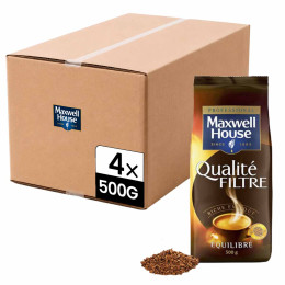 Café Soluble Maxwell House Professional Qualité Filtre - 4 paquets - 2 kg