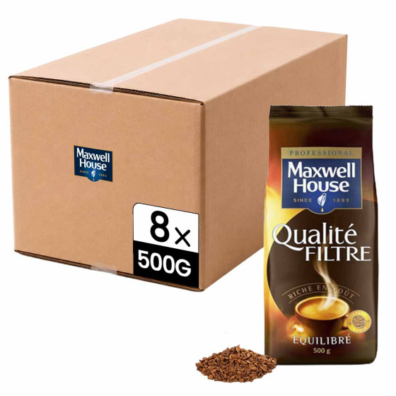 Café Soluble Maxwell House Professional Qualité Filtre - 8 paquets - 4 kg