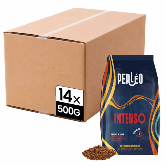 Café Soluble Perléo Intenso - 14 paquets - 7 Kg