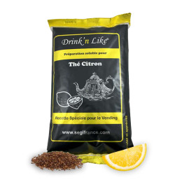 Thé Instantané Distributeur Automatique Drink'n Like Thé Citron - 10 paquets - 10 Kg