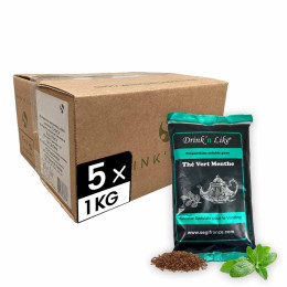 Thé Instantané Distributeur Automatique Drink'n Like Thé Vert Menthe - 5 paquets - 5 Kg