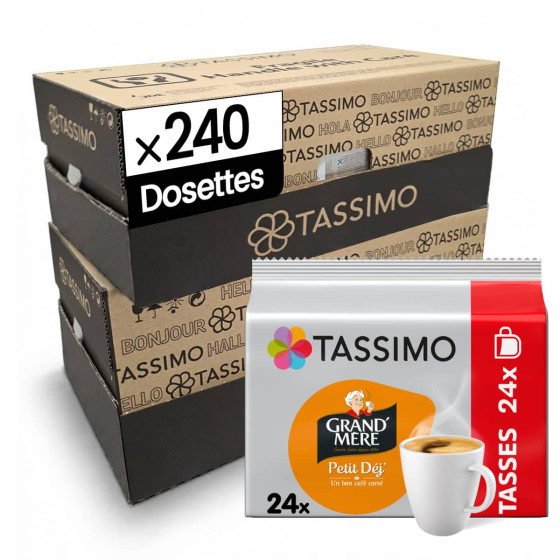 Dosette Tassimo Café Grand'Mère Petit Déjeuner - 10 boîtes - 240 dosettes