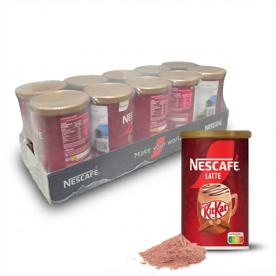 Cappuccino Soluble Nescafé KitKat Latte - 10 boîtes - 2,73 Kg