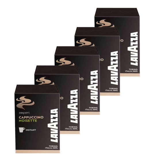 Cappuccino Noisette Lavazza - 5 boites - 50 dosettes individuelles