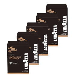 Cappuccino Classique Lavazza - 5 boites - 50 dosettes individuelles
