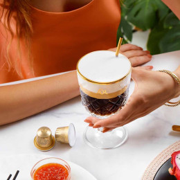 Capsule Nespresso Compatible Café L'Or Espresso Or Absolu - 5 boîtes - 50 capsules