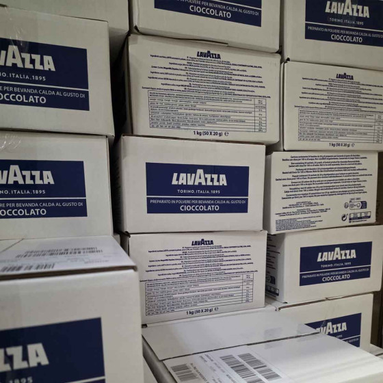 Chocolat Chaud Lavazza - 6 boîtes - 300 dosettes individuelles