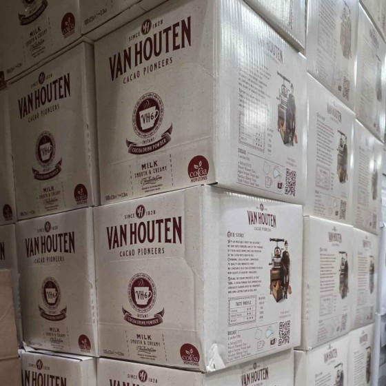 Chocolat Chaud Van Houten VH6 - 10 boites distributrices - 1000 dosettes individuelles