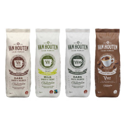 Pack découverte Chocolat Chaud Van Houten - 4 paquets - 4 Kg