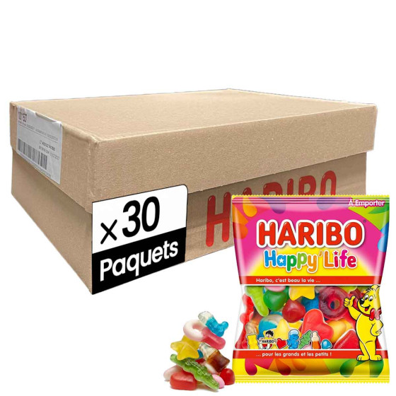 Bonbon Haribo Happy Life 120 gr - 30 paquets