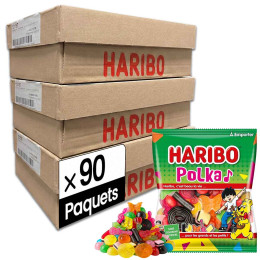 Bonbon Haribo Polka 120 gr - 3 cartons - 90 paquets