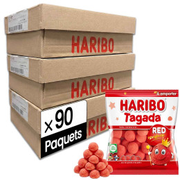 Bonbon Haribo Fraise Tagada l'Originale 120 gr - 3 cartons - 90 paquets