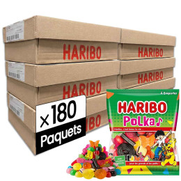 Bonbon Haribo Polka 120 gr - 6 cartons - 180 paquets