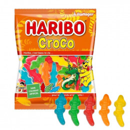 Bonbon Haribo Croco 120 gr - 6 cartons - 180 paquets