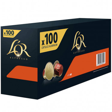 Capsule Nespresso Compatibles L’Or Espresso Delizioso - 10 boîtes - 200 capsules
