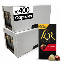 Capsule Nespresso Compatible Café L'Or Espresso Splendente - 40 boîtes - 400 capsules